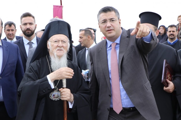 Επίσκεψη του Οικουμενικού Πατριάρχη στη Λιμνοθάλασσα Καλοχωρίου