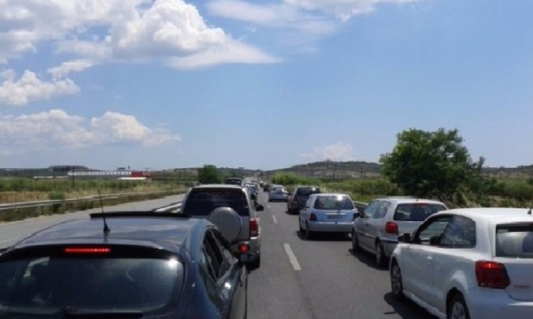 Αυξημένη η κίνηση στην Ε.Ο. Θεσσαλονίκης - Ν. Μουδανιών